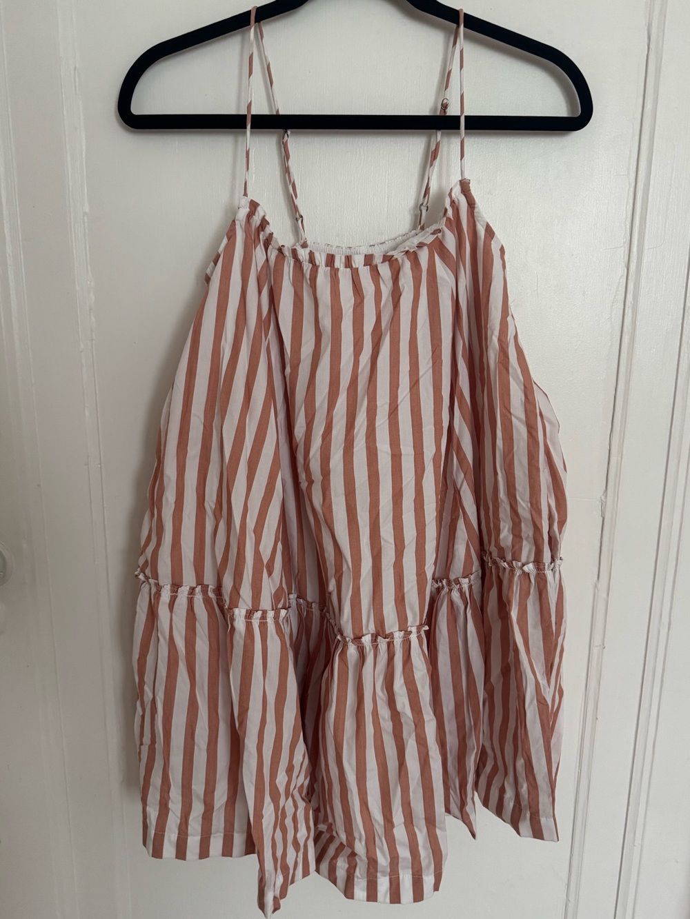 Abercrombie & Fitch Rust and White Striped Sundress